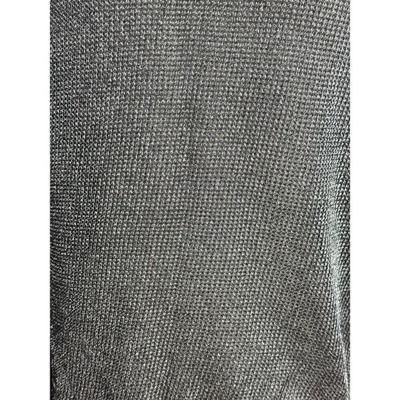 Vince. Pewter Gray Metallic Knit Long Sleeve Sweater Slouchy Pullover Sweater S - Picture 5 of 9